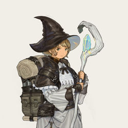 This is a pixiv picture whose title is 魔導士.