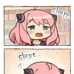 This is a pixiv picture whose title is Sleepy Anya.