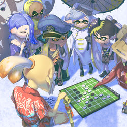 This is a pixiv picture whose title is ナワバリバトル.