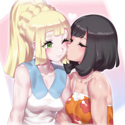 This is a pixiv picture whose title is 頬.