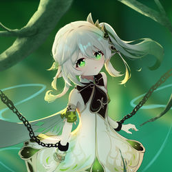 This is a pixiv picture whose title is 日绘，Nahida.