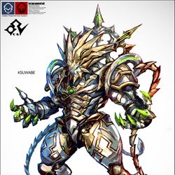 This is a pixiv picture whose title is 獅子座型パワードスーツ.
