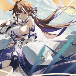 This is a pixiv picture whose title is 素裳.