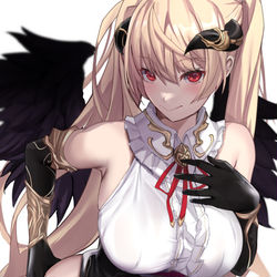 This is a pixiv picture whose title is 堕天使ちゃん2022.