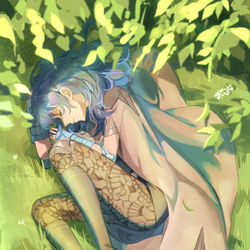 This is a pixiv picture whose title is 昼寝.