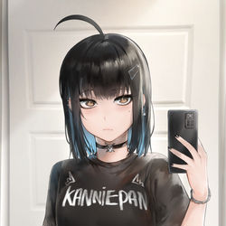 This is a pixiv picture whose title is She wanted to show you her shirt.