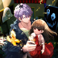 This is a pixiv picture whose title is 深淵なる美術館.