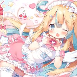 This is a pixiv picture whose title is 【お仕事】チェリボム.