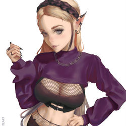 This is a pixiv picture whose title is Goth Zelda.