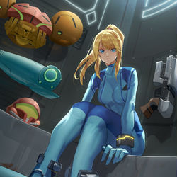 This is a pixiv picture whose title is サムス.