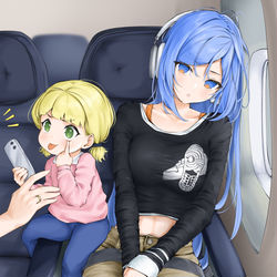 This is a pixiv picture whose title is long flight.