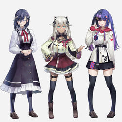 This is a pixiv picture whose title is 私たちマリアージュ2 ナンナ&レビス&袮々.