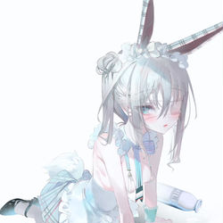 This is a pixiv picture whose title is 葉一（バニー🐰🍼）.