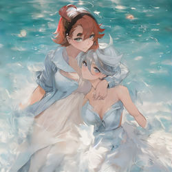 This is a pixiv picture whose title is |.