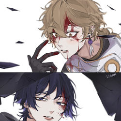 This is a pixiv picture whose title is scaraether + commissions.