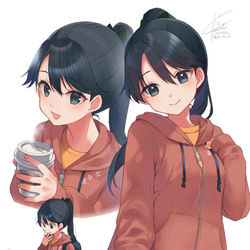 This is a pixiv picture whose title is 鳳翔さんパーカーmode.