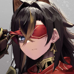 This is a pixiv picture whose title is エルマイト旅団所属な世界線のディシア.