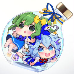 This is a pixiv picture whose title is 瓶詰め妖精.
