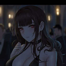 This is a pixiv picture whose title is dangerous woman.