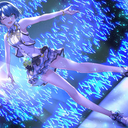 This is a pixiv picture whose title is 想いの海に.