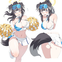 This is a pixiv picture whose title is 치어리더 히비키.