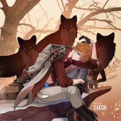 This is a pixiv picture whose title is FOX.