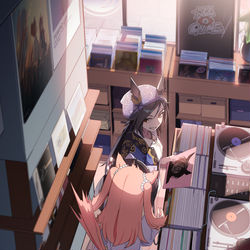 This is a pixiv picture whose title is play my beats.