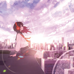 This is a pixiv picture whose title is たそがれ.