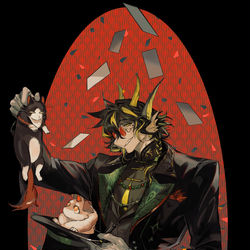 This is a pixiv picture whose title is 魔術師.