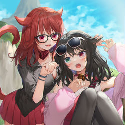 This is a pixiv picture whose title is 🐈.