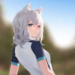 This is a pixiv picture whose title is シロコ.
