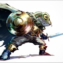 This is a pixiv picture whose title is カエル.