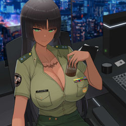 This is a pixiv picture whose title is 委托-Felicia Castro-summer uniform.