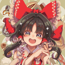 This is a pixiv picture whose title is 巫女さんの求甘日.