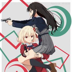 This is a pixiv picture whose title is リコリコまとめ①.