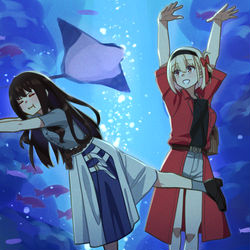 This is a pixiv picture whose title is さかなぁとちんあなごぉ.