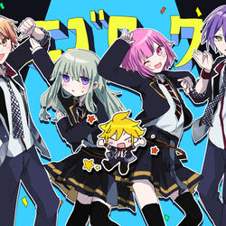 This is a pixiv picture whose title is 斜め45度ナンセンス.