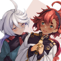 This is a pixiv picture whose title is 水星の魔女.
