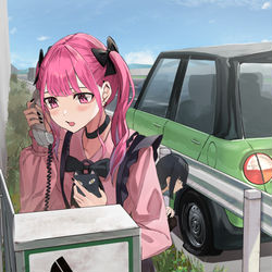 This is a pixiv picture whose title is トラブルの時も冷静な見た目地雷系幼馴染.