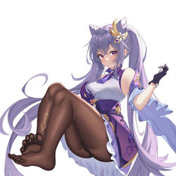 This is a pixiv picture whose title is 刻晴.