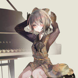 This is a pixiv picture whose title is 葉一（三毛猫コーデ）.