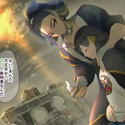 This is a pixiv picture whose title is IFショウが落ちてきたのがコンゴウ団だったら.
