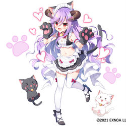 This is a pixiv picture whose title is 【エンジェリックリンク】オロバス(猫耳).