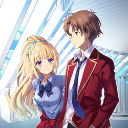This is a pixiv picture whose title is 恵と清隆.