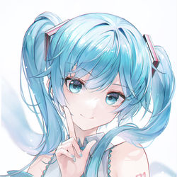 This is a pixiv picture whose title is 💙.