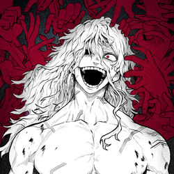 This is a pixiv picture whose title is 死柄木.