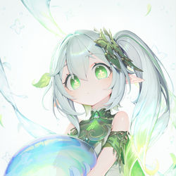 This is a pixiv picture whose title is 🌿🍀🌿.