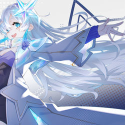 This is a pixiv picture whose title is 『メテオライト』.