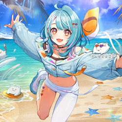 This is a pixiv picture whose title is 白波らむね.