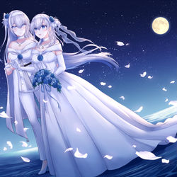 This is a pixiv picture whose title is 永遠の双月.